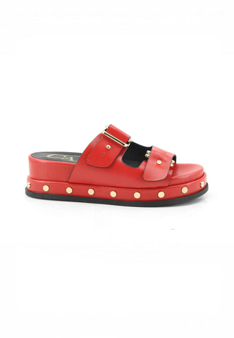 CAFE NOIR Ciabatte Donna Rosso Borchie C1LC9000-PE26-R007