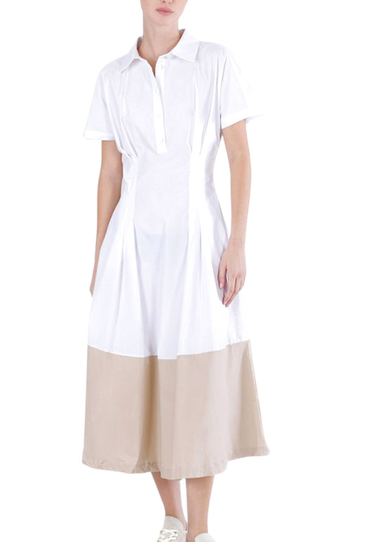 CAFE NOIR Abito Donna Bianco Beige C7JA0275-PE26-W076