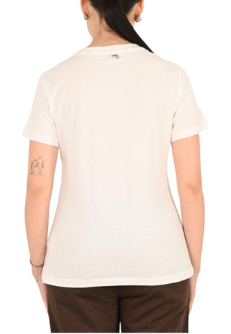 MARKUP T-Shirt Donna Bianco Strass MW1610024-PE26-OFFWHITE