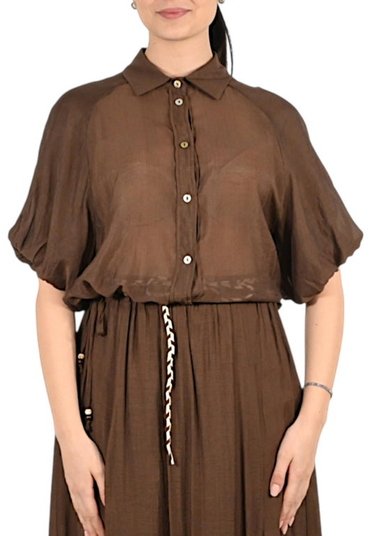 MARKUP Camicia Donna Marrone MW1630015-PE26-CACAO