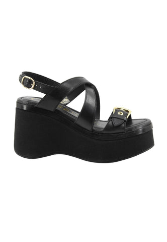 CAFE NOIR Sandali Zeppa Donna Nero C1GE1023-PE26-N001
