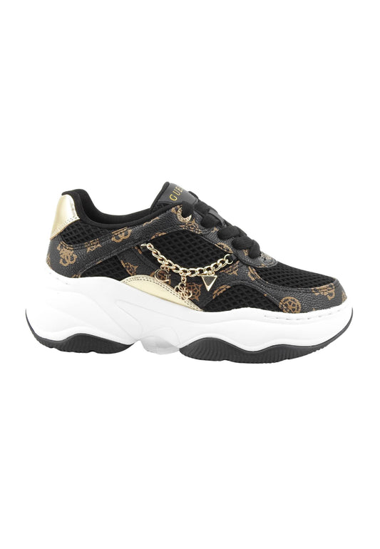 GUESS Sneakers Donna Nero Marrone FLPHARFAL12-PE26