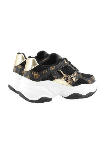GUESS Sneakers Donna Nero Marrone FLPHARFAL12-PE26