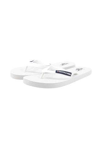 U.S. POLO ASSN. Ciabatte Infradito Donna Bianco VAIAN009B-PE26-WHI