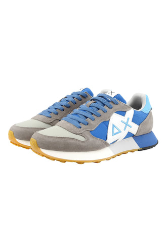 SUN68 Sneakers Uomo Grigio Azzurro Bianco Z36116-PE26-0658