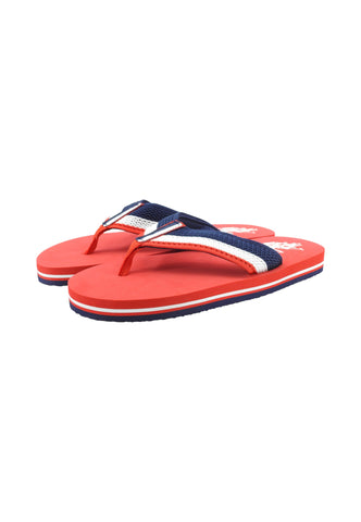 U.S. POLO ASSN. Ciabatte Infradito Uomo Rosso Blu Bianco HANK002B-PE26-RED007