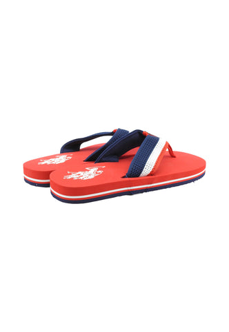 U.S. POLO ASSN. Ciabatte Infradito Uomo Rosso Blu Bianco HANK002B-PE26-RED007