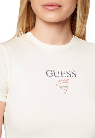 GUESS T-Shirt Donna Bianco W6RI15J1314-PE26-G053