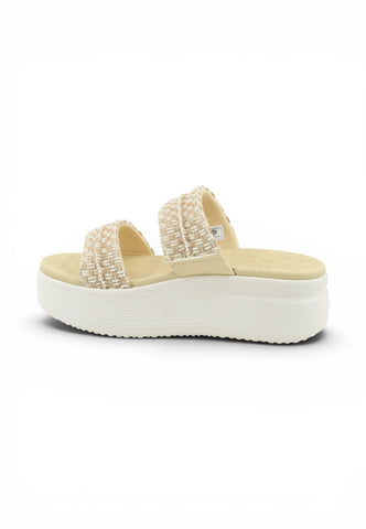 HEY DUDE Sandali Donna Beige Bianco HD.45701-PE26-0QT