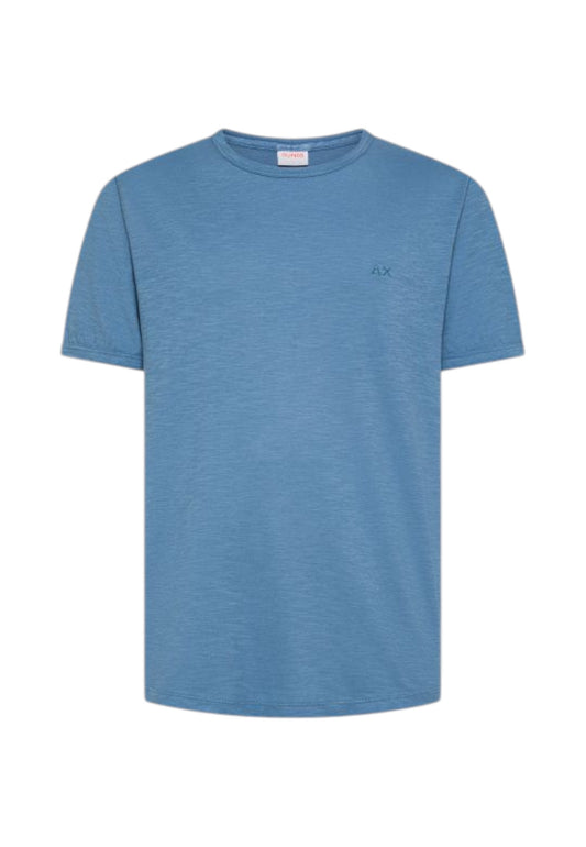 SUN68 T-Shirt Uomo Azzurro T36115-PE26-56