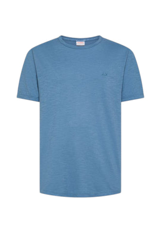 SUN68 T-Shirt Uomo Azzurro T36115-PE26-56