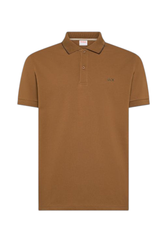SUN68 T-Shirt Polo Uomo Marrone A36111-PE26-93