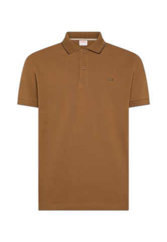 SUN68 T-Shirt Polo Uomo Marrone A36111-PE26-93