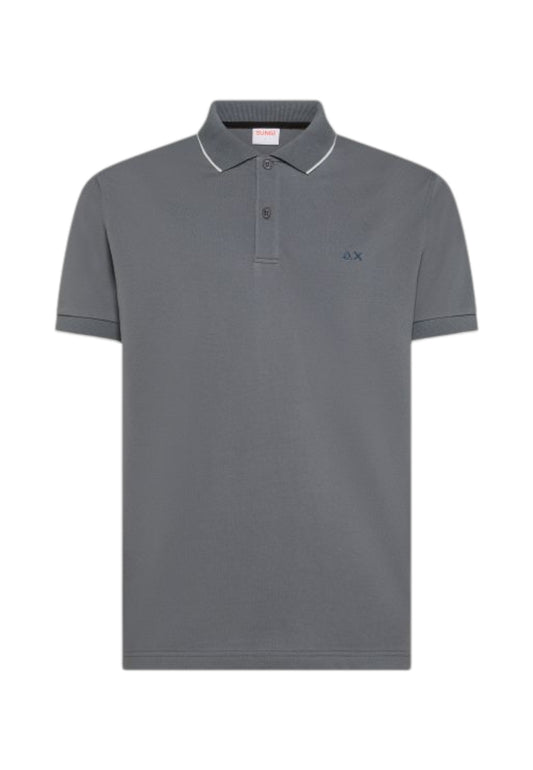 SUN68 T-Shirt Polo Uomo Grigio A36111-PE26-06