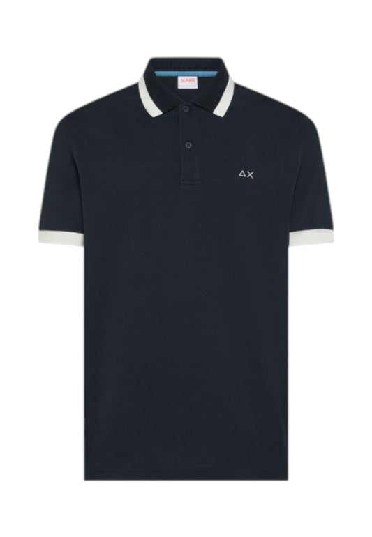 SUN68 T-Shirt Polo Uomo Blu A36112-PE26-07