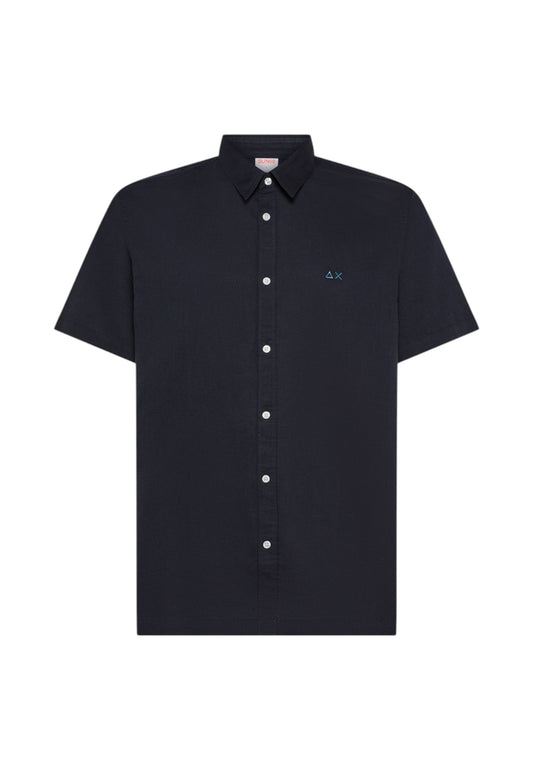 SUN68 Camicia Uomo Blu S36108-PE26-07