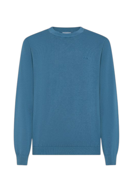 SUN68 Maglione Uomo Azzurro K36126-PE26-56