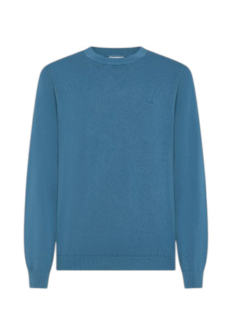 SUN68 Maglione Uomo Azzurro K36126-PE26-56