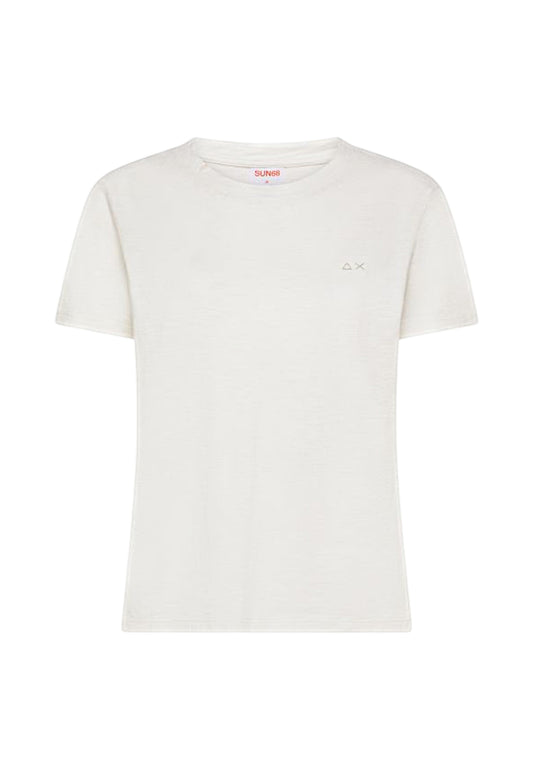 SUN68 T-Shirt Donna Bianco T36229-PE26-31