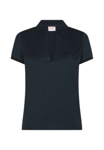 SUN68 T-Shirt Polo Donna Blu A36213-PE26-07