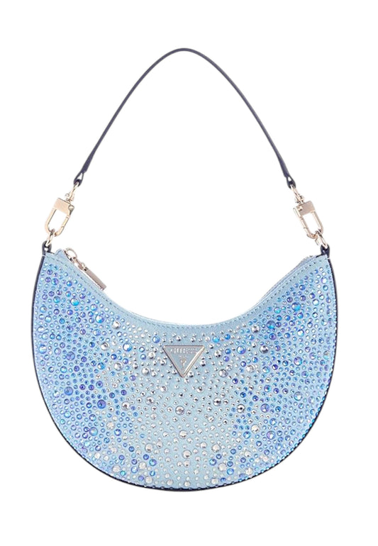 GUESS Borsa A Spalla Donna Azzurro Strass HWEG9931720-PE26-LTB
