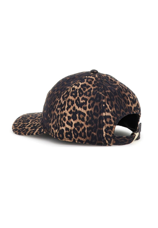 GUERSS Cappello Donna Marrone Nero Animalier AW5501COT01-PE26-BRO