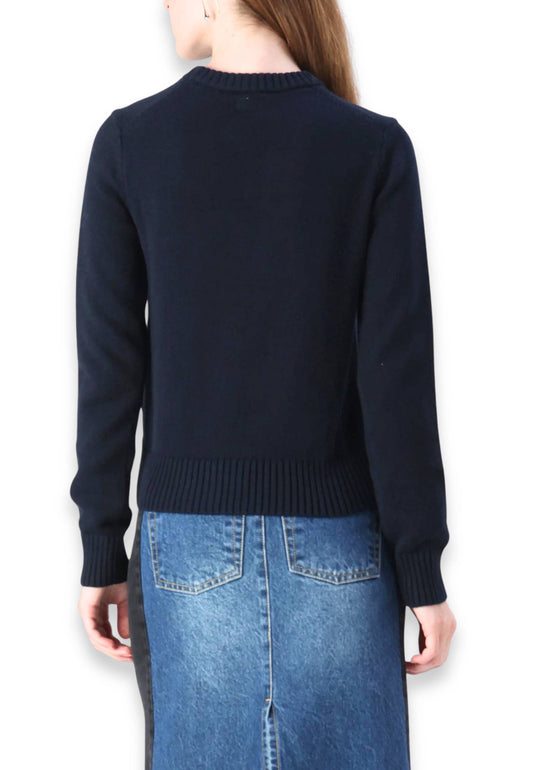 GUESS Maglione Donna Blu Bianco W4BR10Z3HM1-PE26-A71W