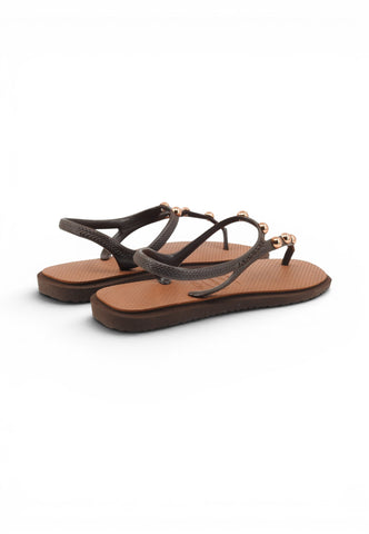 HAVAIANAS Sandali Donna Marrone Borchie 4150244-PE26-07909