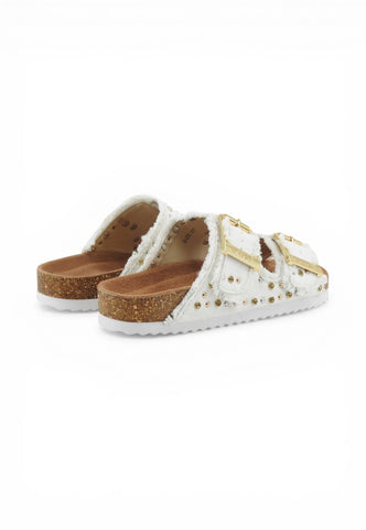COLORS OF CALIFORNIA Ciabatte Donna Bianco Borchie HC.BIO406NN-PE26-ICE