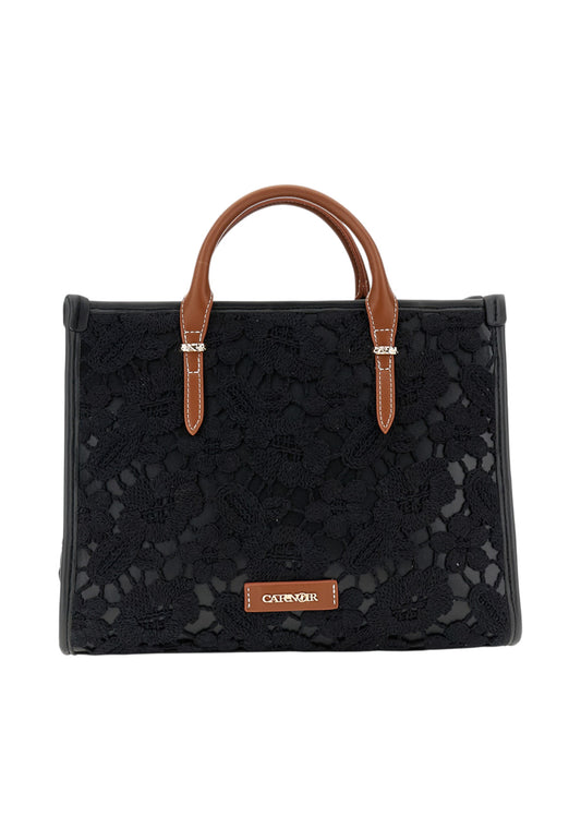 CAFE NOIR Borsa A Mano Donna Nero Marrone C3NB1050-PE26-N001