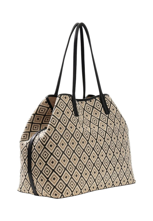 GUESS Borsa Shopper Beige Nero HWWG9913240-PE26-BLA