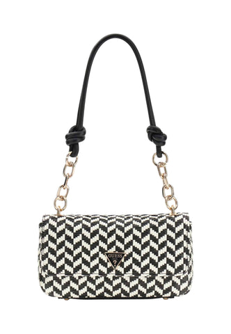 GUESS Borsa A Spalla Donna Nero Bianco HWWG7691190-PE26-BML