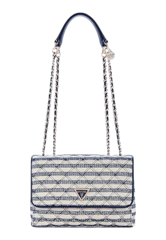 GUESS Borsa A Spalla Donna Blu Bianco HWAG9673200-PE26-NML