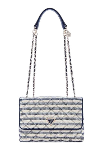 GUESS Borsa A Spalla Donna Blu Bianco HWAG9673200-PE26-NML