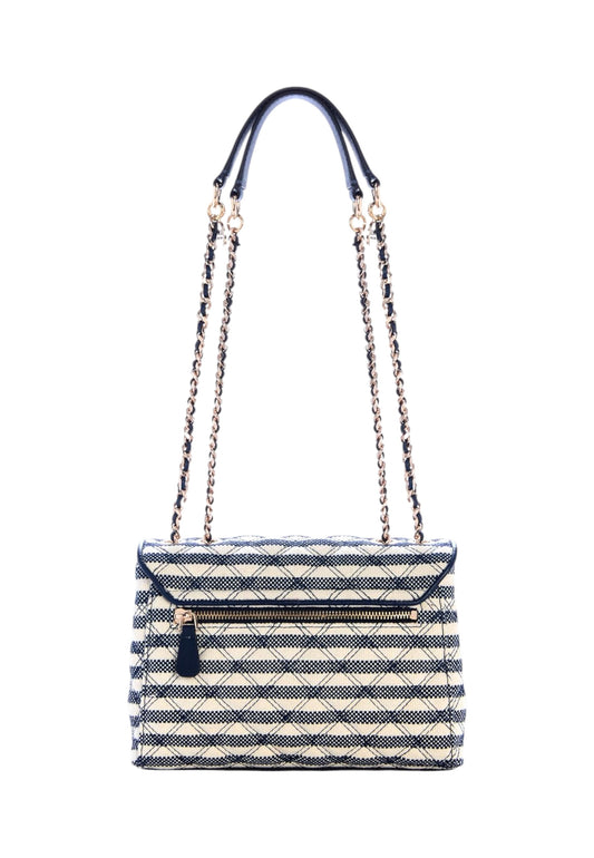 GUESS Borsa A Spalla Donna Blu Bianco HWAG9673200-PE26-NML