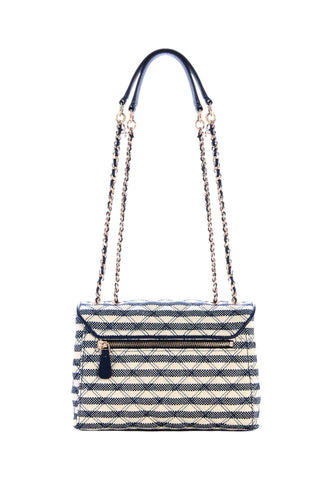 GUESS Borsa A Spalla Donna Blu Bianco HWAG9673200-PE26-NML