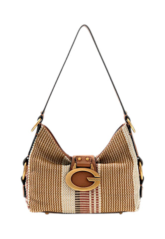 GUESS Borsa A Spalla Donna Beige Marrone HWAB9308720-PE26-CGM