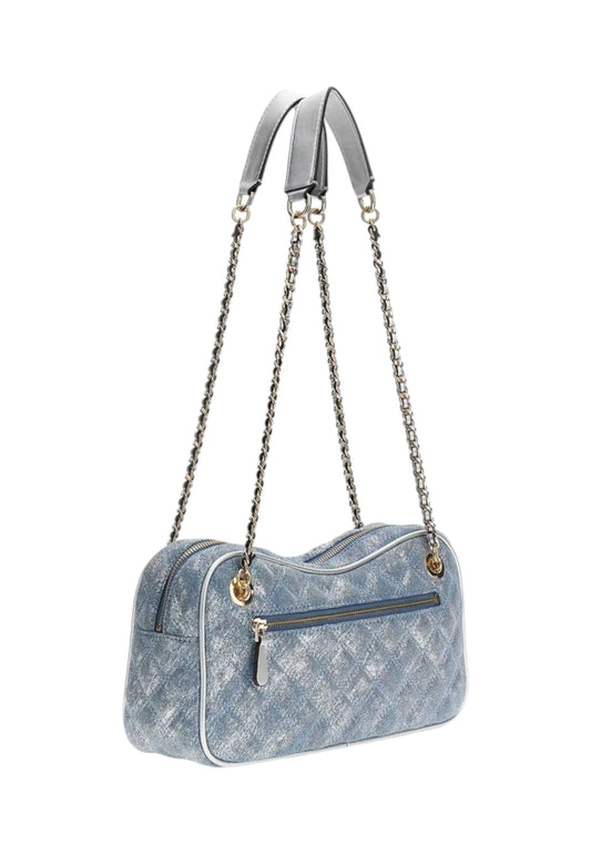GUESS Borsa A Spalla Donna Azzurro Argento HWDG9673090-PE26-MTD