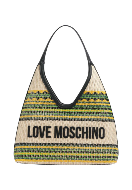LOVE MOSCHINO Borsa A Spalla Donna Verde Giallo Multicolore JC4350PP0OKN300A-PE26