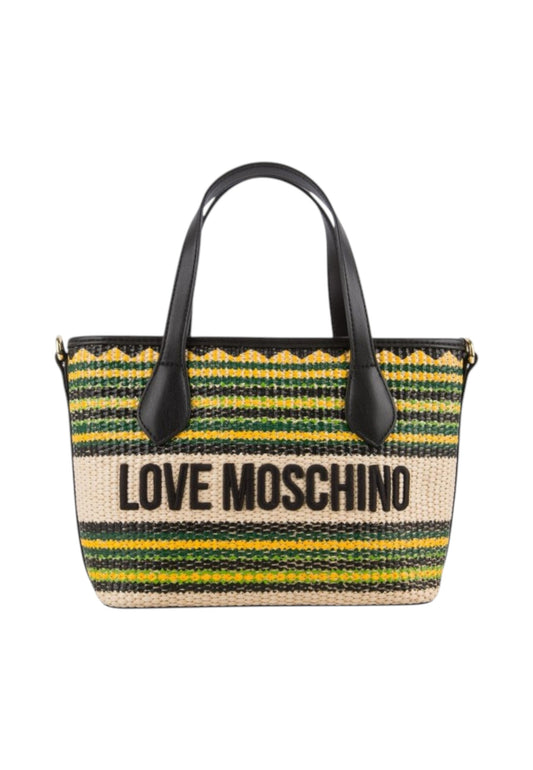 LOVE MOSCHINO Borsa A Mano Donna Verde Giallo Multicolore JC4349PP0OKN300A-PE26