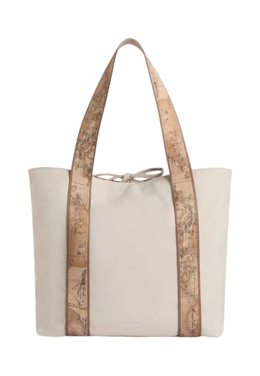 ALVIERO MARTINI Borsa Shopper Reversibile Donna Bianco Beige LF579935-PE26-0928