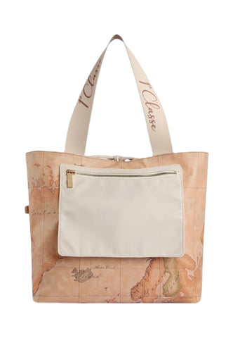 ALVIERO MARTINI Borsa Shopper Reversibile Donna Bianco Beige LF579935-PE26-0928