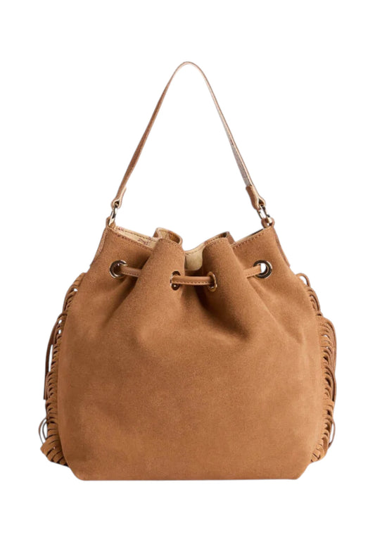 ALVIERO MARTINI Borsa A Mano Donna Marrone Frange LF598646-PE26-0947