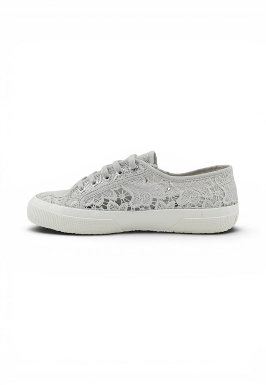 SUPERGA Sneakers Donna Grigio Pizzo S81219W-PE26-A0B