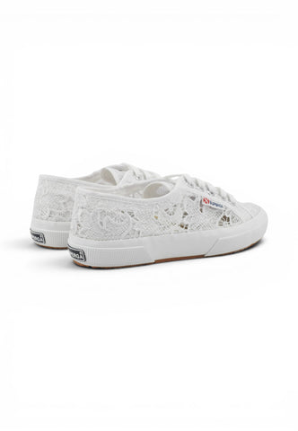 SUPERGA Sneakers Donna Bianco Pizzo S81219W-PE26-900