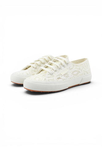 SUPERGA Sneakers Donna Bianco Pizzo S31422W-PE26-A0Q