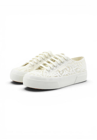 SUPERGA Sneakers Donna Bianco Pizzo S2161XW-PE26-A0Q