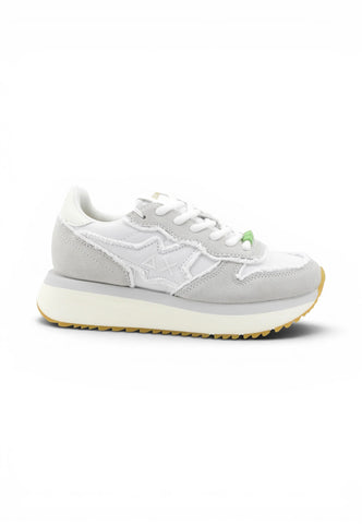 SUN68 Sneakers Donna Bianco Grigio Z36223-PE26-01