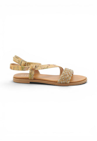 ALVIERO MARTINI Sandali Donna Beige Strass 13629820-PE26-0010