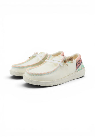 HEY DUDE Stringate Donna Bianco HD.45220-PE26-0NI